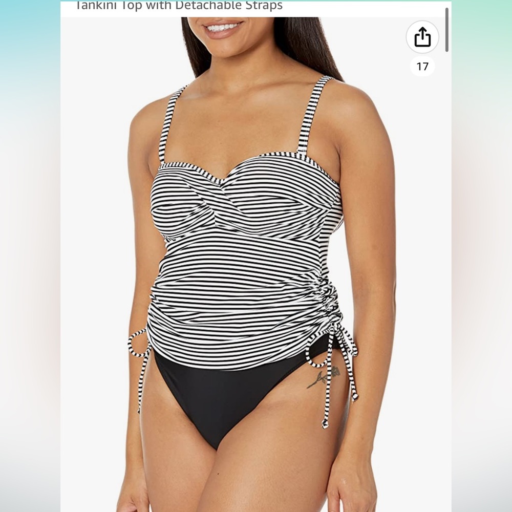 Panache Adjustable Tankini Swim Top 34F
